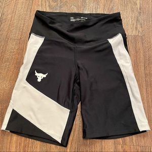 Womens Under Armour Size S Project Rock Biker Shorts